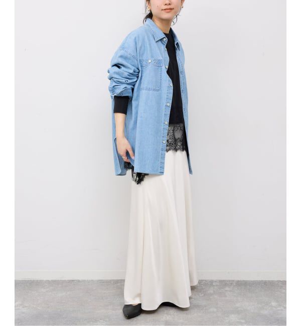 SLOBE IENA「《追加》レースコンビカットソー2」|Tシャツ・カットソー|