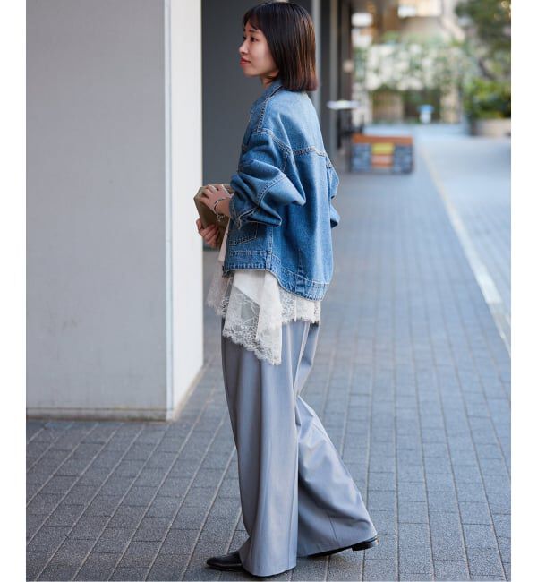 SLOBE IENA「《追加》レースコンビカットソー2」|Tシャツ・カットソー|