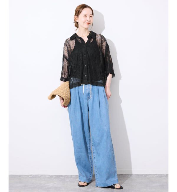 SLOBE IENA「《予約》BAGMATI/バグマティ レースシャツ」|シャツ・ブラウス|