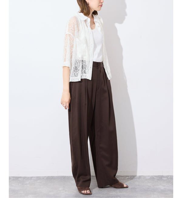 SLOBE IENA「《予約》BAGMATI/バグマティ レースシャツ」|シャツ・ブラウス|