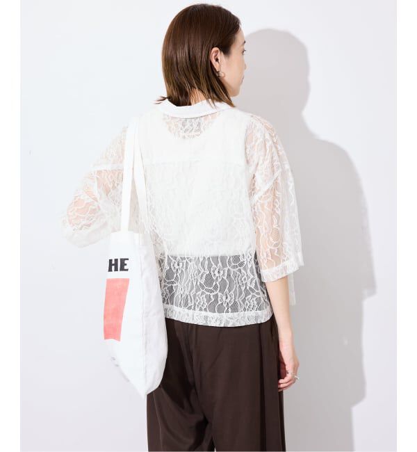 SLOBE IENA「《予約》BAGMATI/バグマティ レースシャツ」|シャツ・ブラウス|