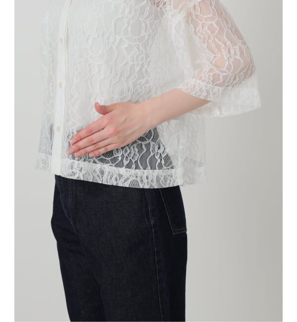 SLOBE IENA「《予約》BAGMATI/バグマティ レースシャツ」|シャツ・ブラウス|