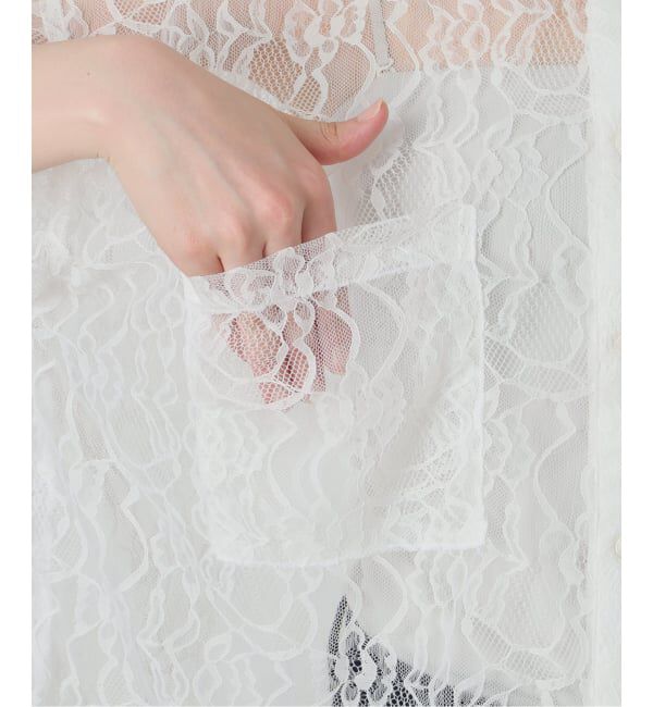 SLOBE IENA「《予約》BAGMATI/バグマティ レースシャツ」|シャツ・ブラウス|