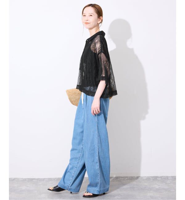 SLOBE IENA「《予約》BAGMATI/バグマティ レースシャツ」|シャツ・ブラウス|