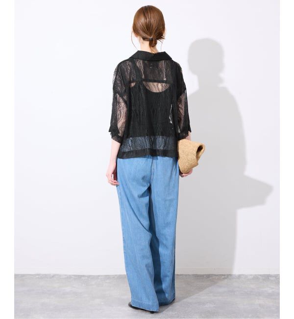 SLOBE IENA「《予約》BAGMATI/バグマティ レースシャツ」|シャツ・ブラウス|