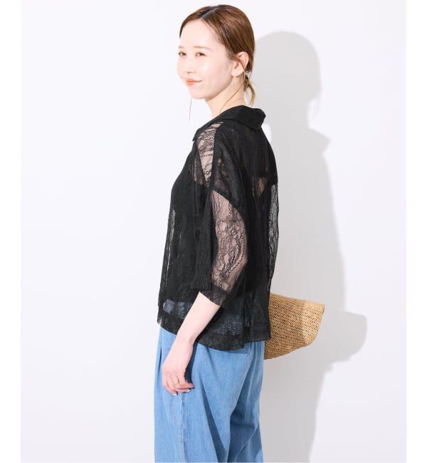 SLOBE IENA「《予約》BAGMATI/バグマティ レースシャツ」|シャツ・ブラウス|