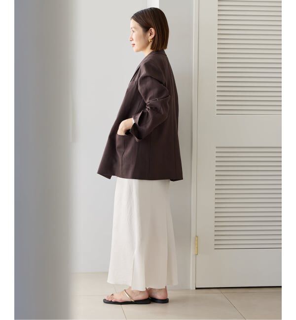 IENA「《追加》アンティークサテン イージースカート」|スカート|