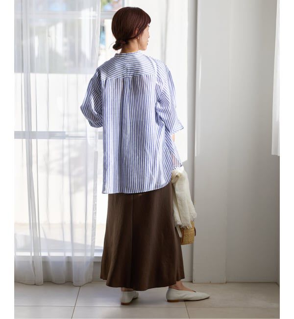 IENA「《追加》アンティークサテン イージースカート」|スカート|