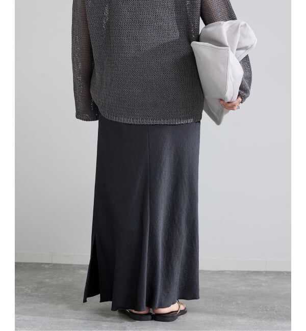 IENA「《追加》アンティークサテン イージースカート」|スカート|