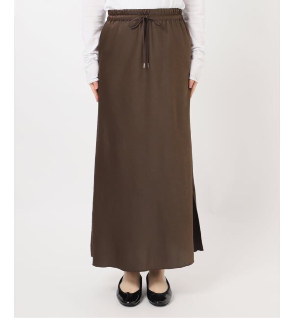 IENA「《追加》アンティークサテン イージースカート」|スカート|