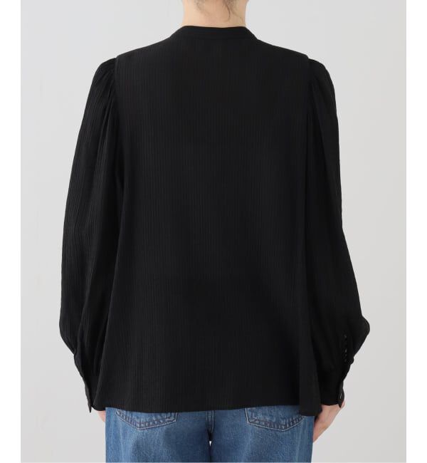 SLOBE IENA「ストライプ楊柳ジャカードブラウス」|シャツ・ブラウス|