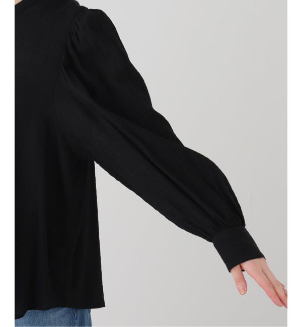 SLOBE IENA「ストライプ楊柳ジャカードブラウス」|シャツ・ブラウス|