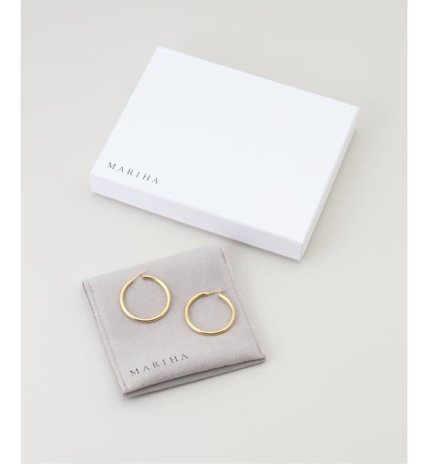 IENA「MARIHA/マリハ Innocent Light フープピアスM(両耳) 1603202004」|ピアス|