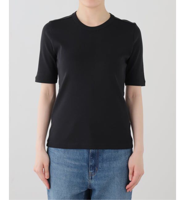 IENA「オーガニックフライスTシャツ」|Tシャツ・カットソー|ブラック