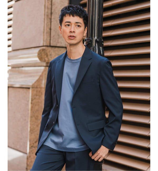 EDIFICE「"抗菌防臭＆シワ防止機能" ワルツ ツイル 2ボタン ジャケット」|スーツ|