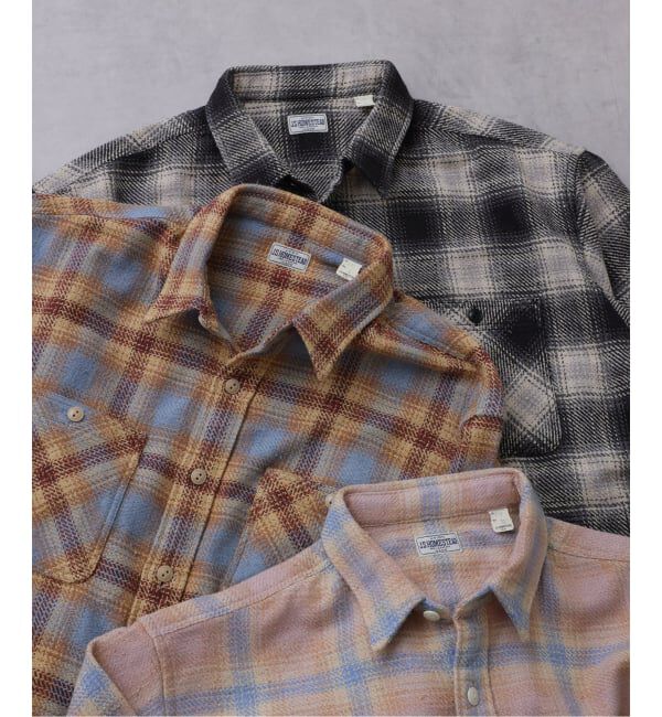 J.S.Homestead「J.S.Homestead / シュレッド ワーク チェック シャツ」|シャツ・ブラウス|