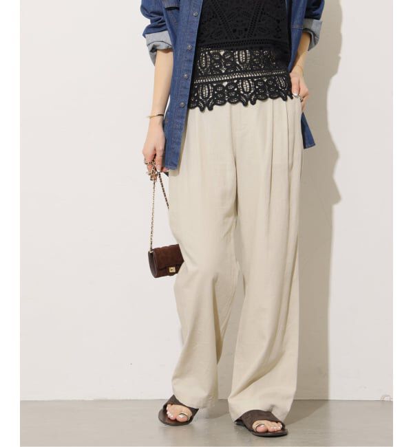JOURNAL STANDARD relume「リネンフィールタックパンツ」|スラックス|