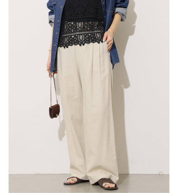 JOURNAL STANDARD relume「リネンフィールタックパンツ」|スラックス|