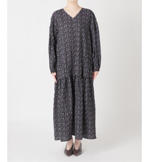 JOURNAL STANDARD relume「フラワークレープギャザーワンピース」|ワンピース|