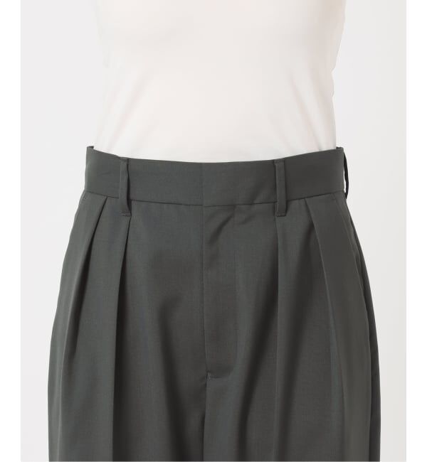 journal standard L'essage「《セットアップ可》POPLIN ダブルタックパンツ」|スラックス|