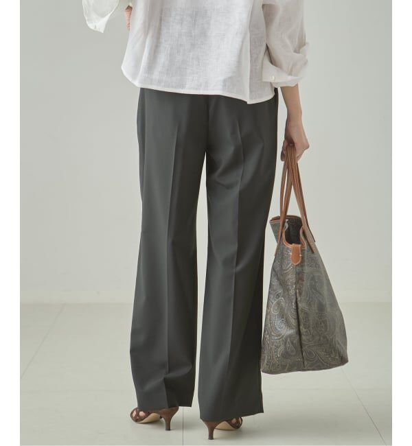 journal standard L'essage「《セットアップ可》POPLIN ダブルタックパンツ」|スラックス|