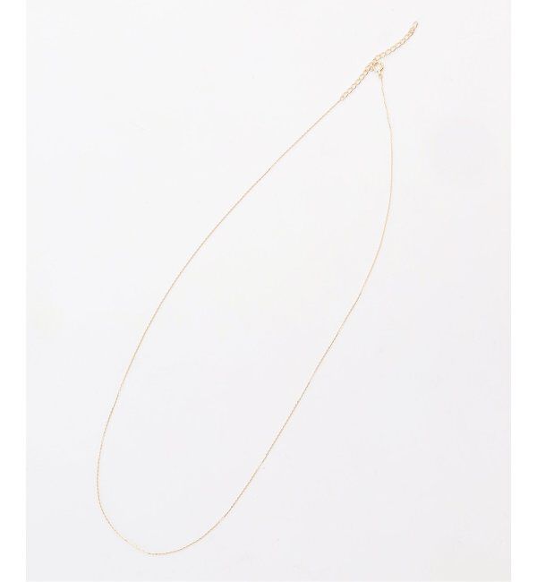 Lilas by Spick&Span「※シャインカットアズキチェーンネックレス 50cm K18」|ネックレス|