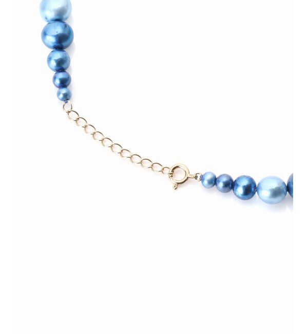 Lilas by Spick&Span「エシカルインディゴパール7mm40cmネックレス K10」|ネックレス|