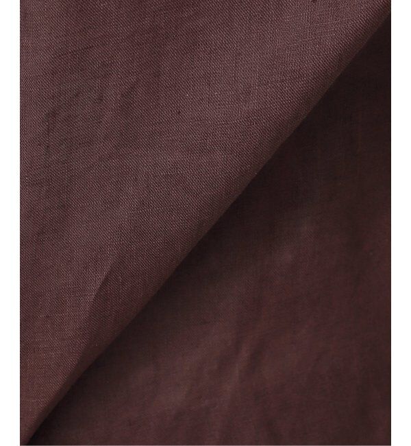 Spick and Span「《ゆったりサイズ》追加 80リネンカシュクール ビッグシャツ」|シャツ・ブラウス|