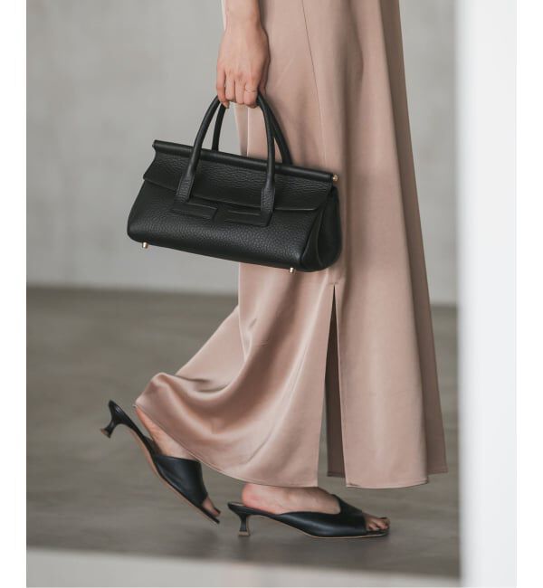 NOBLE「《WEB限定・追加2》LORISTELLA/ロリステッラ レザーミディアムボストンバッグ」|ボストンバッグ|ブラック