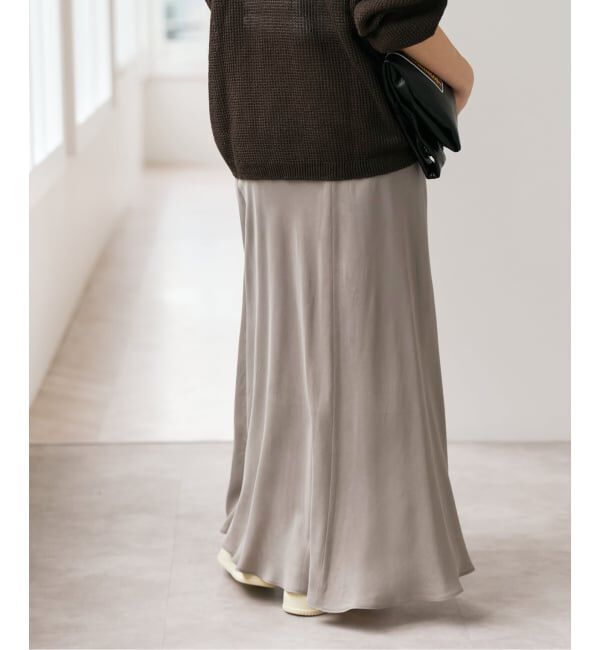 Spick and Span「《新色有り / 追加》ウォッシャブルキュプラフレアスカート」|スカート|