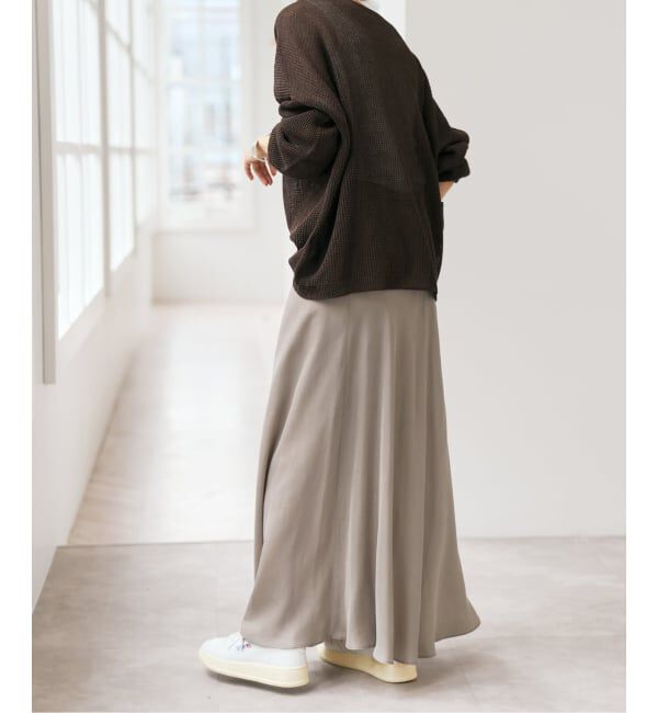 Spick and Span「《新色有り / 追加》ウォッシャブルキュプラフレアスカート」|スカート|
