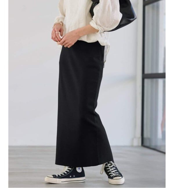 FRAMeWORK「≪追加 / 洗濯機洗い可能≫VIS-NYフルニードルタイトスカート」|スカート|