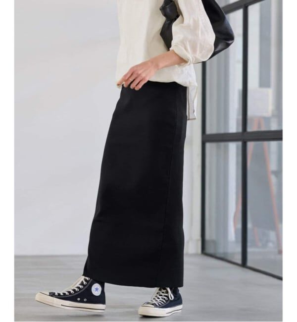 FRAMeWORK「≪追加 / 洗濯機洗い可能≫VIS-NYフルニードルタイトスカート」|スカート|