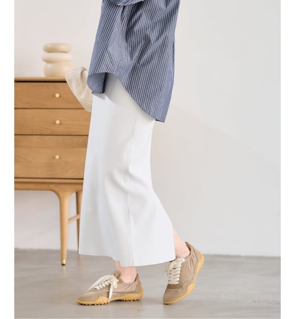 FRAMeWORK「≪追加 / 洗濯機洗い可能≫VIS-NYフルニードルタイトスカート」|スカート|