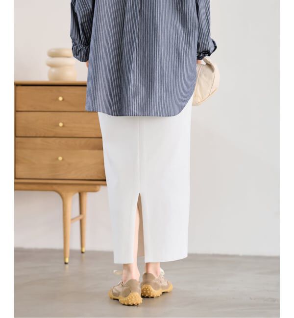 FRAMeWORK「≪追加 / 洗濯機洗い可能≫VIS-NYフルニードルタイトスカート」|スカート|