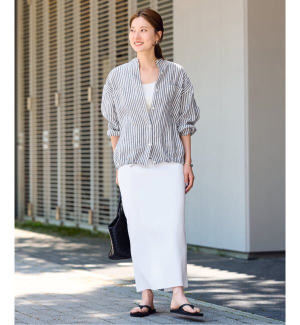 FRAMeWORK「≪追加 / 洗濯機洗い可能≫VIS-NYフルニードルタイトスカート」|スカート|