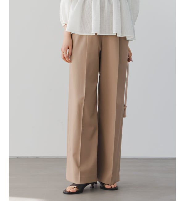 NOBLE「《追加・WEB限定カラー》エステルツイルストレッチスラックスパンツ」|スラックス|