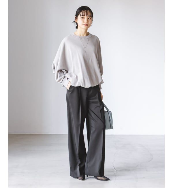 NOBLE「《追加・WEB限定カラー》エステルツイルストレッチスラックスパンツ」|スラックス|