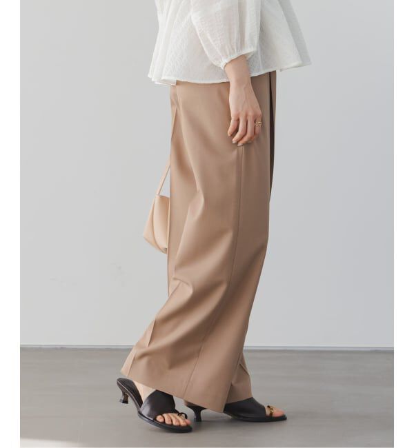 NOBLE「《追加・WEB限定カラー》エステルツイルストレッチスラックスパンツ」|スラックス|