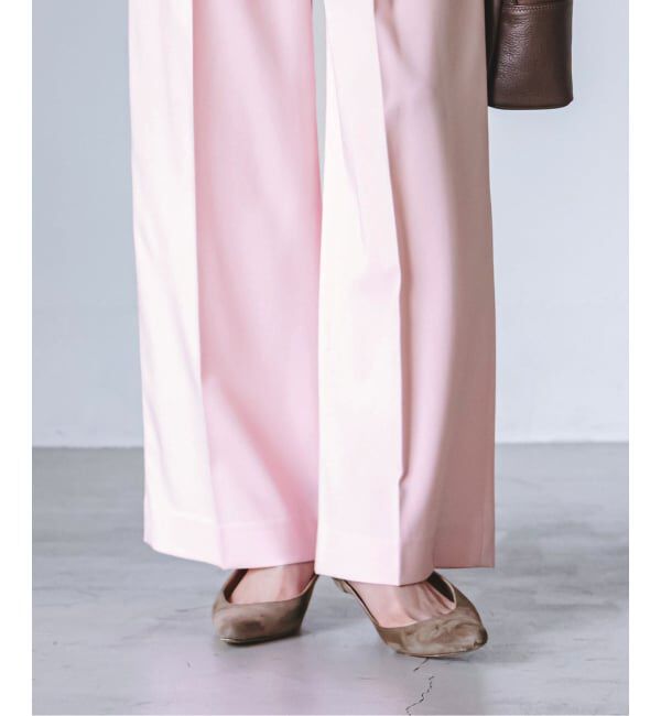 NOBLE「《追加・WEB限定カラー》エステルツイルストレッチスラックスパンツ」|スラックス|