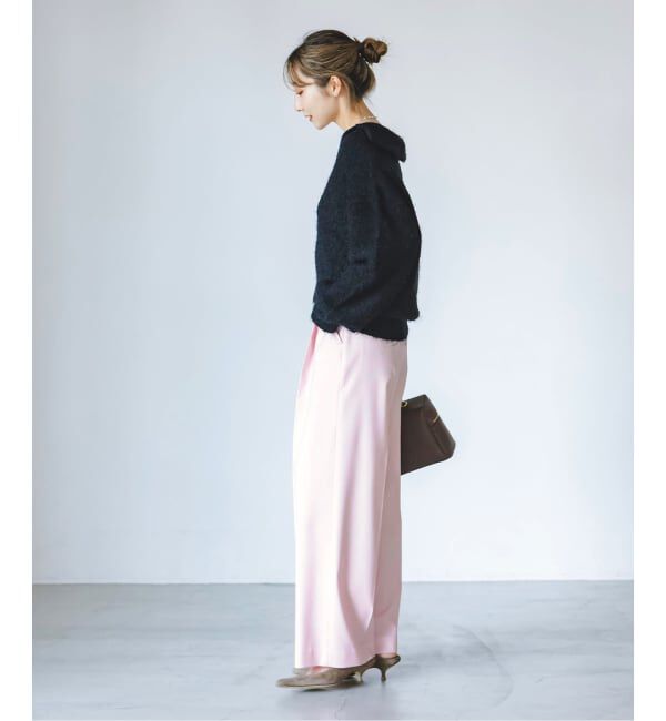 NOBLE「《追加・WEB限定カラー》エステルツイルストレッチスラックスパンツ」|スラックス|