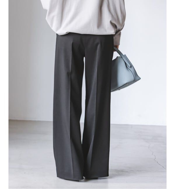 NOBLE「《追加・WEB限定カラー》エステルツイルストレッチスラックスパンツ」|スラックス|