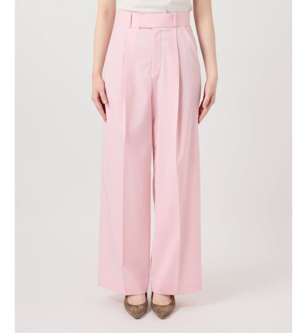 NOBLE「《追加・WEB限定カラー》エステルツイルストレッチスラックスパンツ」|スラックス|