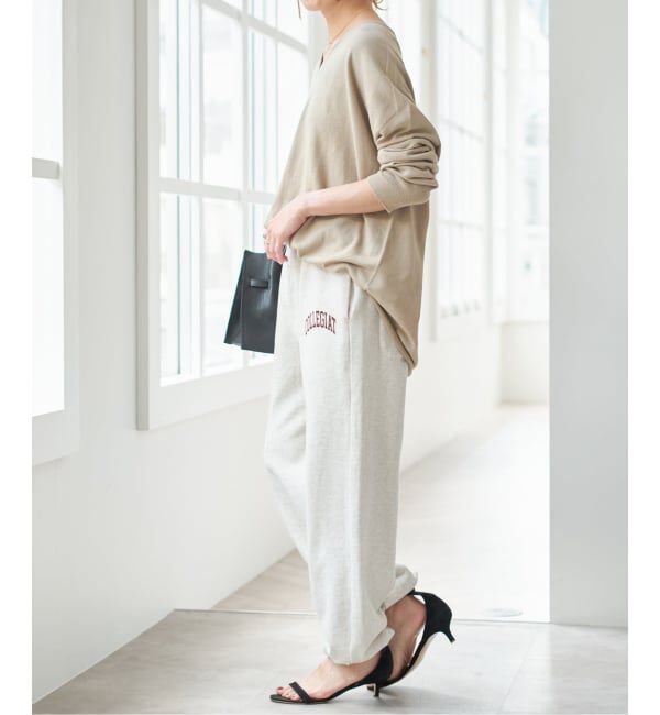 Spick and Span「《新色有り / 追加》コットンバルキーヤーンルーズVネックプルオーバー」|ニット・セーター|