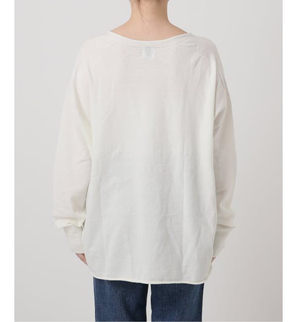 Spick and Span「《新色有り / 追加》コットンバルキーヤーンルーズVネックプルオーバー」|ニット・セーター|