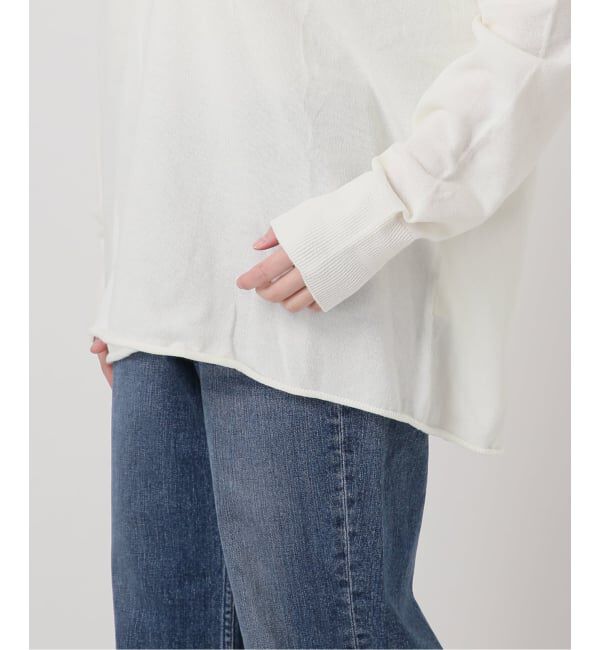 Spick and Span「《新色有り / 追加》コットンバルキーヤーンルーズVネックプルオーバー」|ニット・セーター|