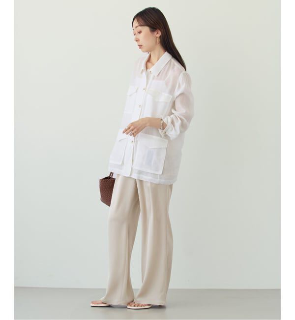 NOBLE「《セットアップ対応》ラミーリヨセルツイルミリタリーブルゾン」|その他|