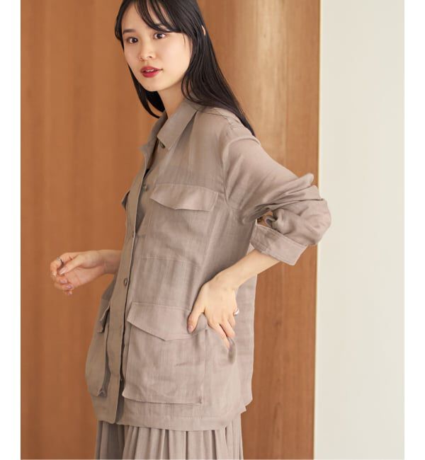 NOBLE「《セットアップ対応》ラミーリヨセルツイルミリタリーブルゾン」|その他|