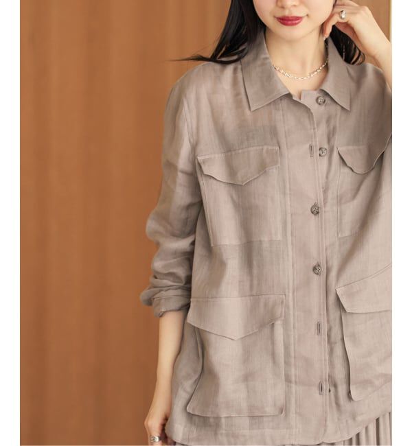 NOBLE「《セットアップ対応》ラミーリヨセルツイルミリタリーブルゾン」|その他|