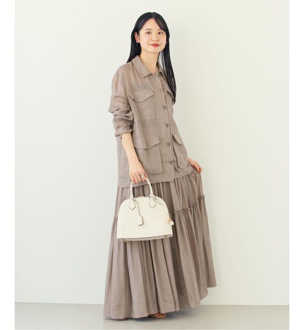 NOBLE「《セットアップ対応》ラミーリヨセルツイルミリタリーブルゾン」|その他|